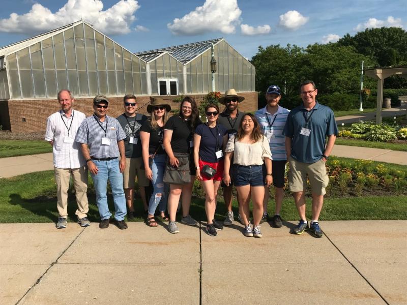 Guelph Attendants Left to Right: Dr. Peter Pauls, Dr. Milad Eskandari, Adam Brown, Erika DeBrouwer, Kaitlyn Sjonnesen, Maryam Vazin, Chandi Priyanatha, Christine Lee, Cory Schilling, Dr. Istvan Rajcan. Missing - Huilin Hong and Fawn Turner. 