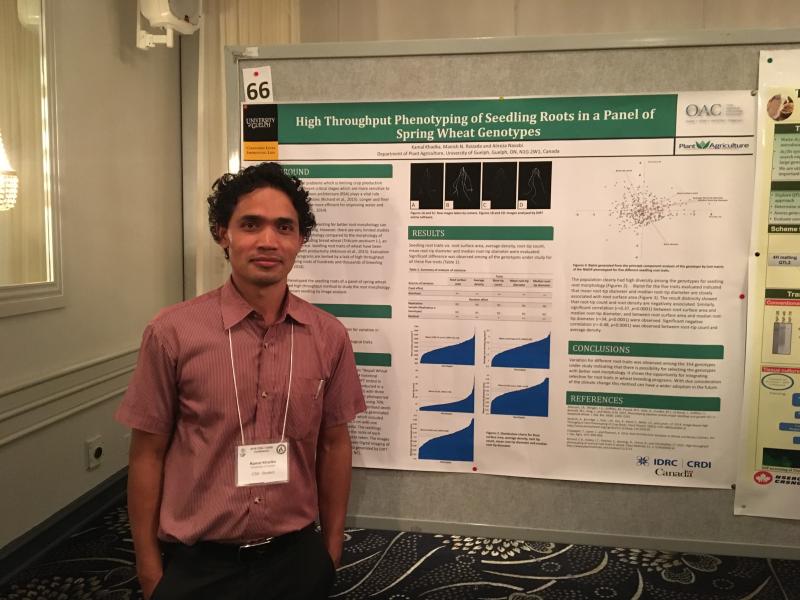 Kamal Khadka with poster presentation