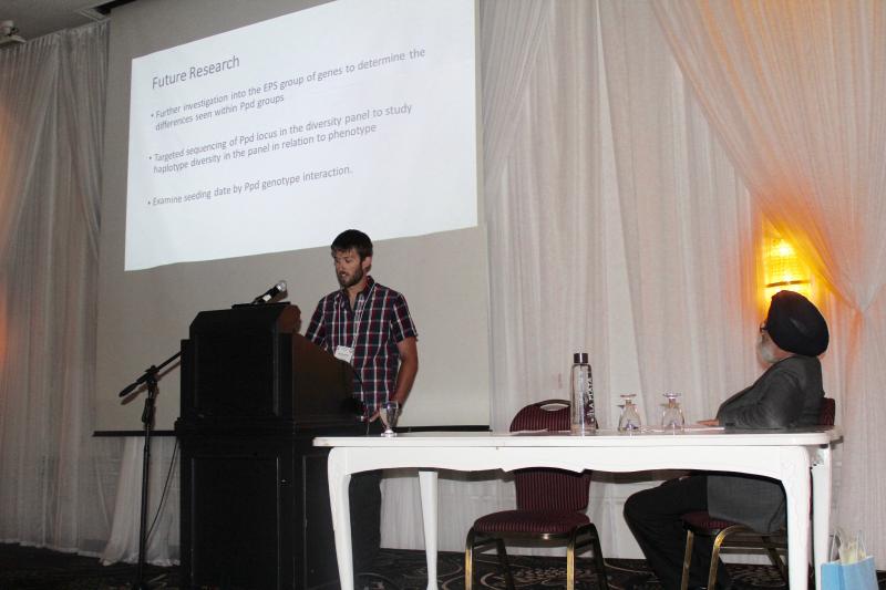 Alex Whittal giving a presentation