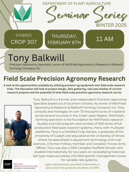 Tony Balkwill seminar annoucement