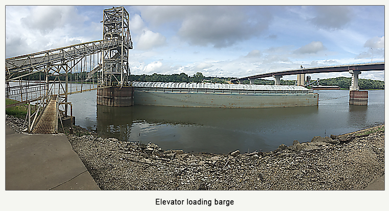 elevator loading barge