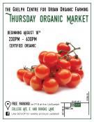 Thursday Organic Market flyer