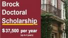 Brock Doctoral Scholarship
