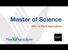MSc in Plant Agriculture