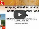 R.M. DePauw Lecture Adapting Wheat in Canada to Contribute to Global Fodd Security