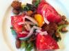 Tomato salad with beans