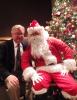 Clarence Swanton with Santa