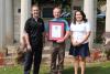 Stephen Bowley, Dean Van Acker and Rocio Morales Rayas, OAC Alumni Association