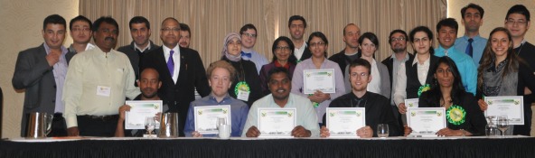 Certificate winners alongside BDDC members