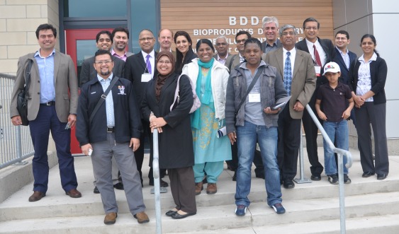 ISBBB participants stand infront of BDDC building