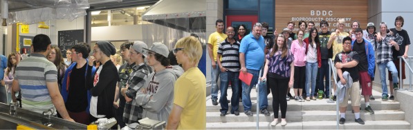 students listen to a tour at the BDDC