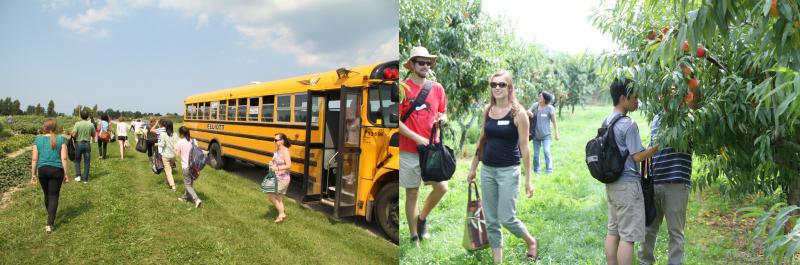 People at Vineland Fruit Research Day and Field Tour